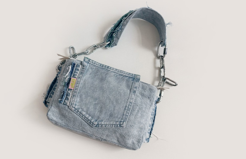 از شلوار جین کهنه‌ات یک کیف خوشگل بدوز!